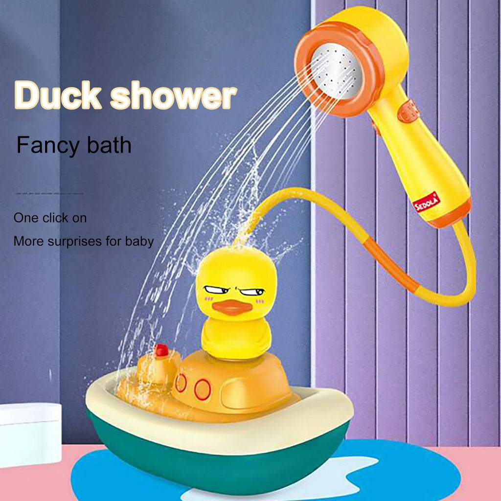 YHAIOGS Kinds TOys, Shower Water 3 Ship Electric Spray Revolving of Ducks TOys, Baby