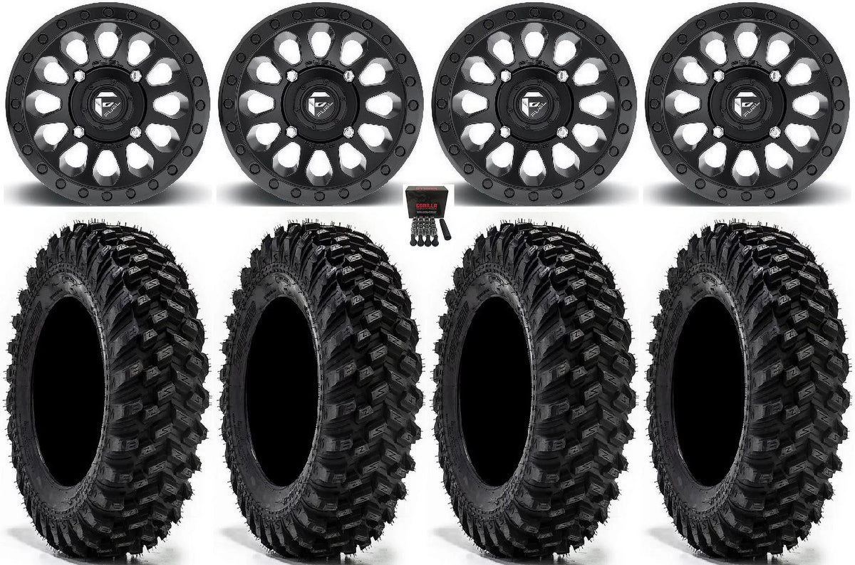 Mule XT 14" Fuel Kawasaki 30" Vector Wheels Pro Warrior FXT Tires