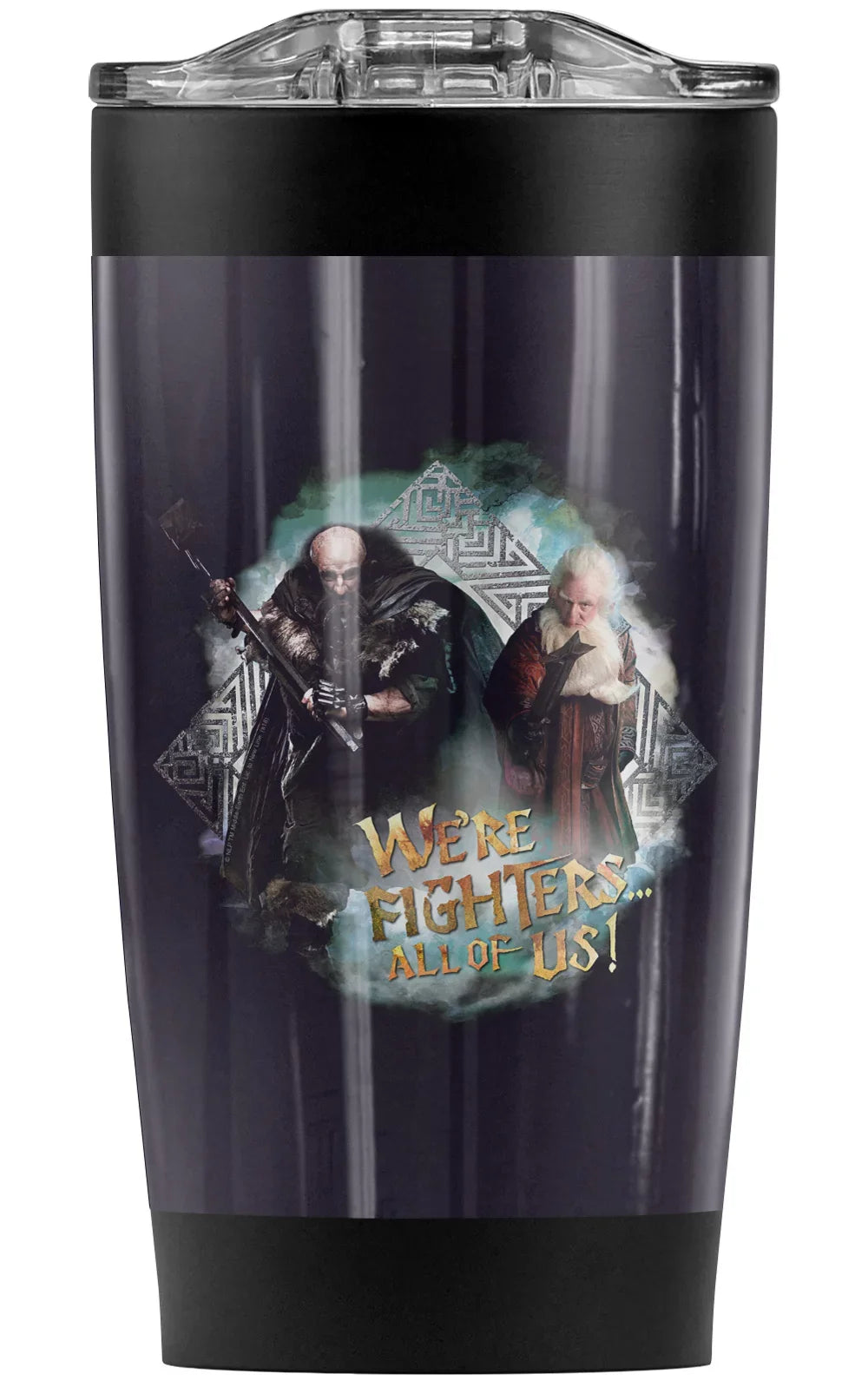 Travel Beverages 20 Hobbit/We Hot Vacuum with Coffee Stainless oz Lid and Double | Mug/Cup, Drinks Great Tumbler Steel Leakproof Cold for Are The Fighers Insulated Wall & Sliding
