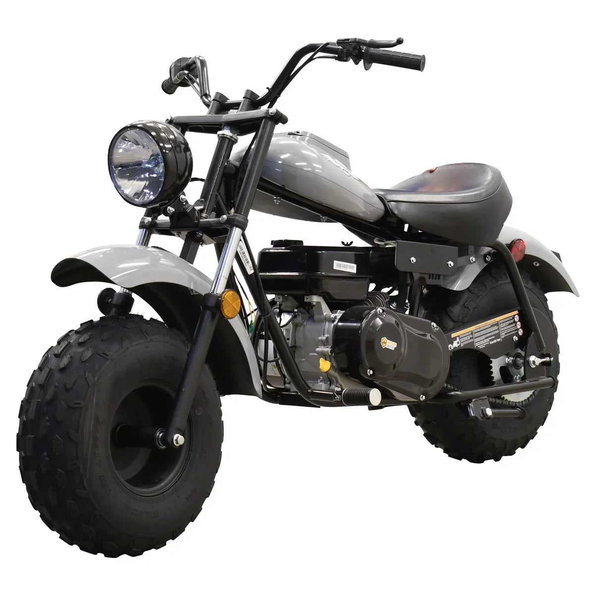 MB200 Massimo 200cc Motor Bike Motorcycle Mini Powered Gas 6.5HP (Gray)