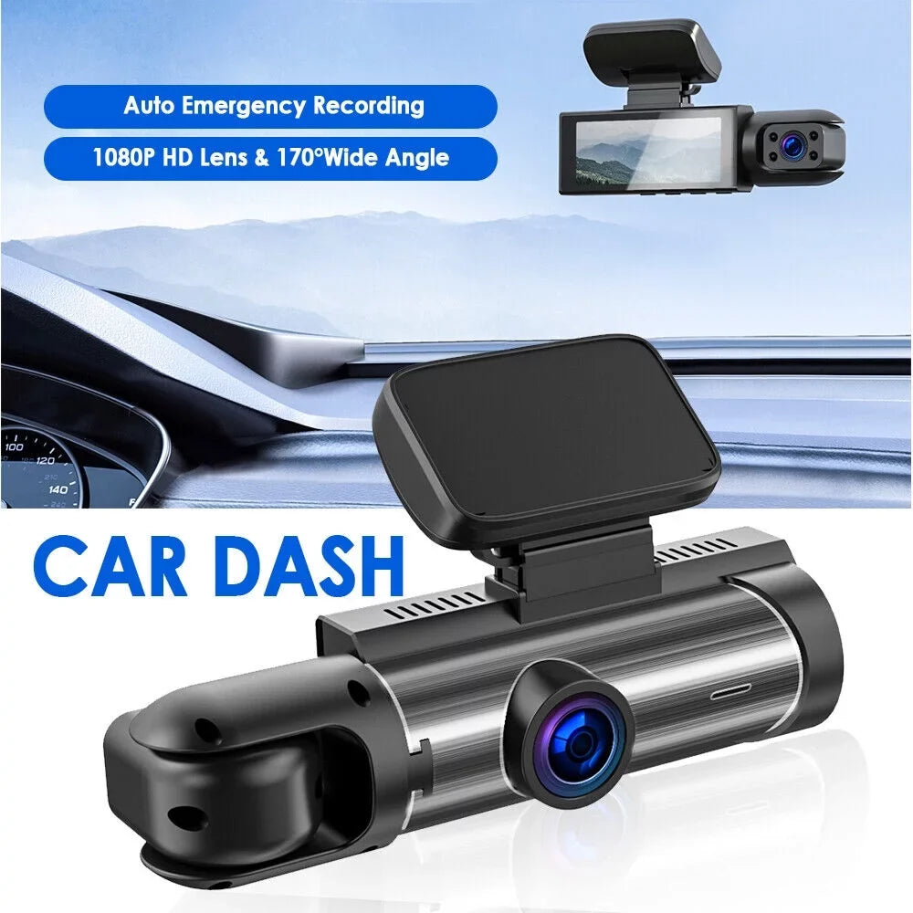 Parking Vtin Lens G-sensor Recorder 1080P Dash Car Video Monitor Cam HD Dual Camera
