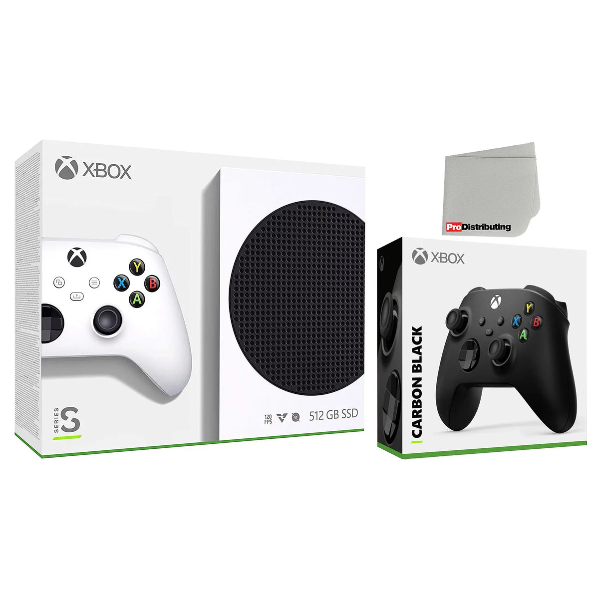 Cleaning 512GB with Microfiber and Microsoft Controller Extra Digital Xbox Cloth Carbon Console S Series