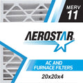 Filter, of x 11, Aerostar 20x20x4 20 in Made USA MERV 4, x Air the Pleated 3, Box 20