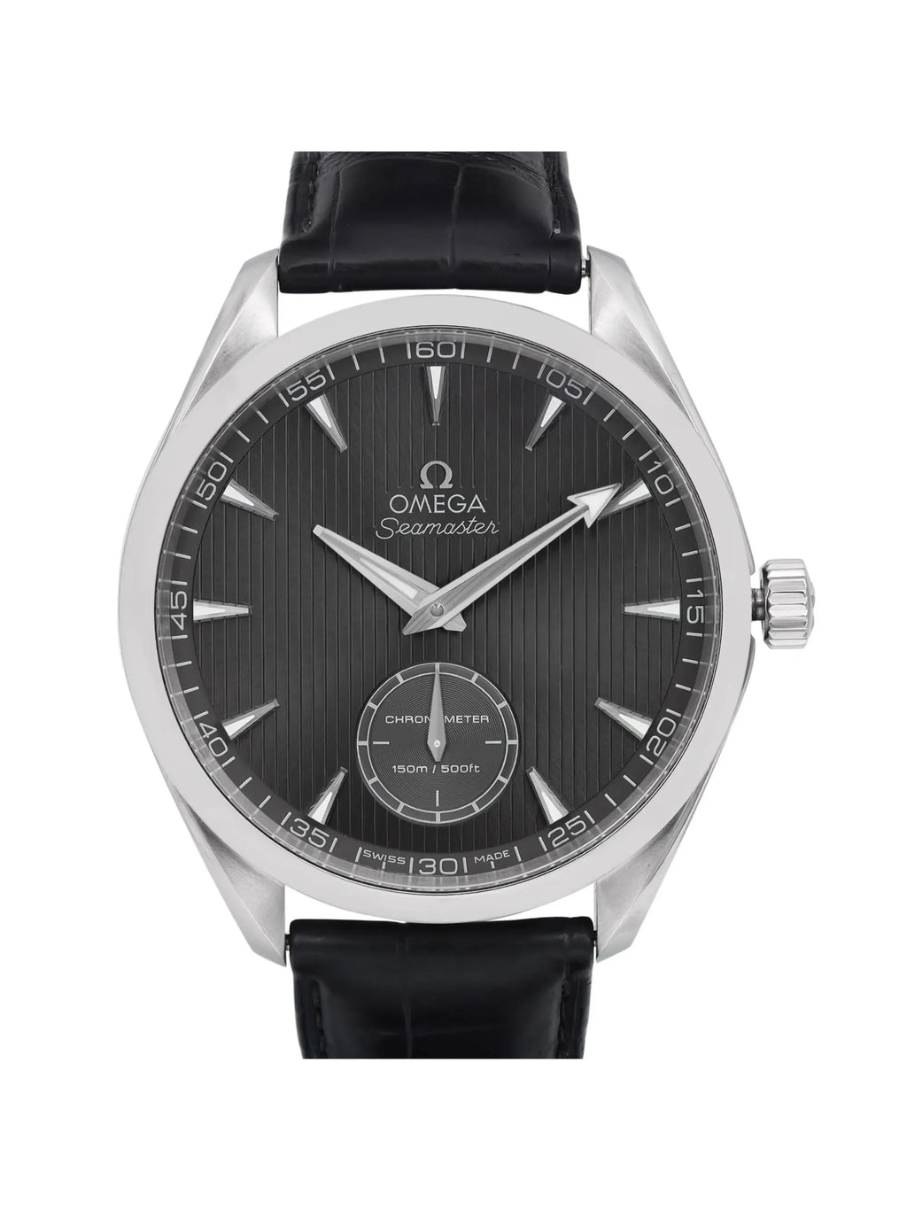 Omega XXL Watch Terra Steel Mens Manual 231.13.49.10.06.001 Wind Railmaster Aqua