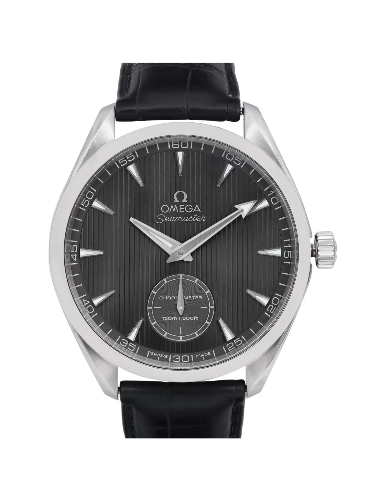 Omega XXL Watch Terra Steel Mens Manual 231.13.49.10.06.001 Wind Railmaster Aqua