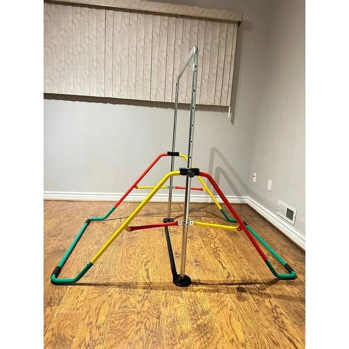 '- Gymnastics Bar Home Adjustable Kids' Playground Red/Yellow, Folding Training & Equipment, Expandable
