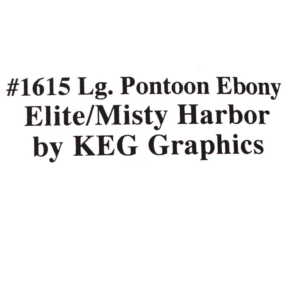 Inch 11 Stickers 1/2 Harbor Boat (Set) 1615 Pontoon Misty x Decal 122 |