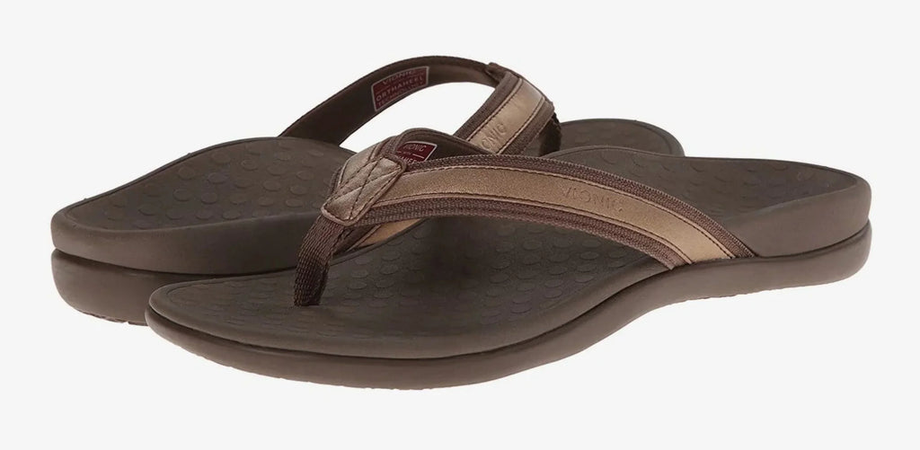 Flip Mettallic Sandals Bronze Vionic Women's Flop TIDE II