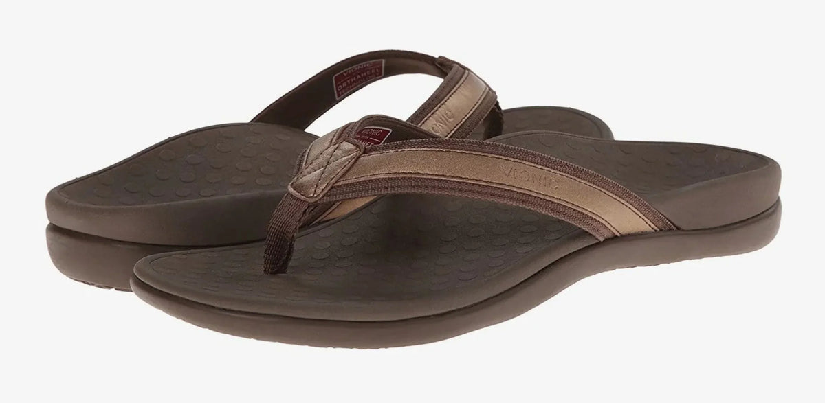 Flip Mettallic Sandals Bronze Vionic Women's Flop TIDE II