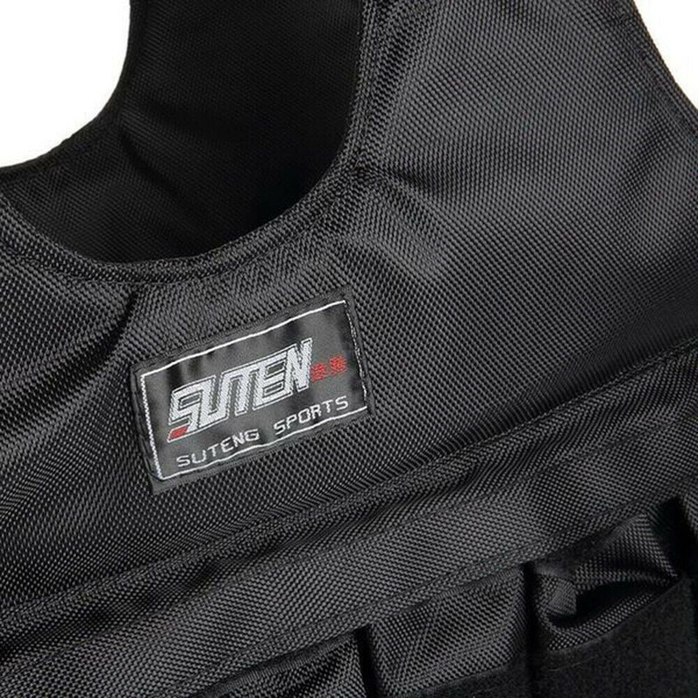 Gym Fitness Adjustable Workout Weighted 44lbs-110lbs Training Weight Adjustable Vest Running Vest 110LBS(50KG) Weight