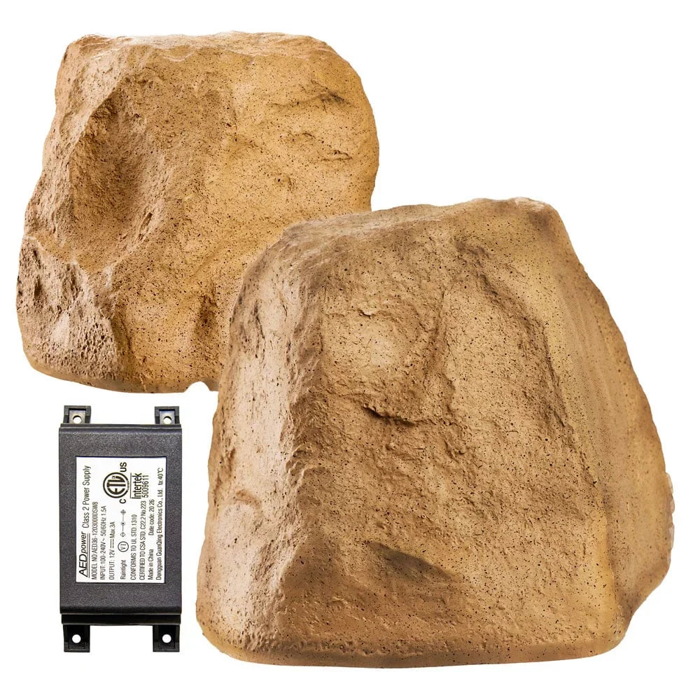 Bluetooth Audio Brown OSD Sandstone 5.25 Weather – Outdoor Speaker Canyon inch 120W Rock Resistant,