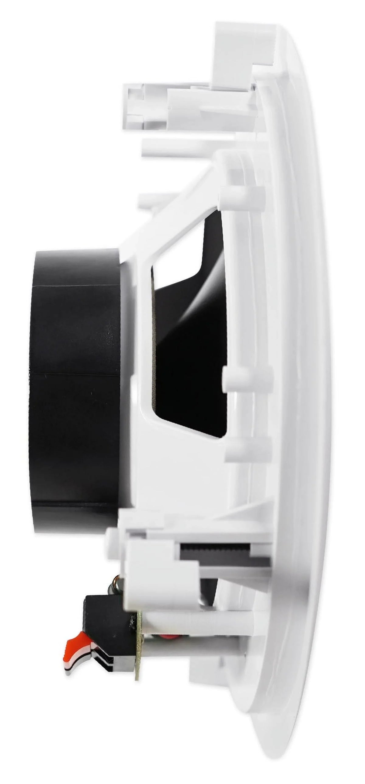 White 8" Kit 4-Room Audio Speakers Rockville Home Ceiling Receiver+(8) RPA40BT