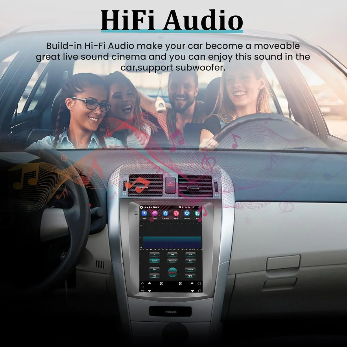 and Mirror Corolla Radio Stereo with Auto Carplay THONZER + 2+32G Android HiFi WiFi Toyota SWC Link Touchscreen - Car GPS for Backup Inch Android 9.7 2006-2013 Camera AHD USB