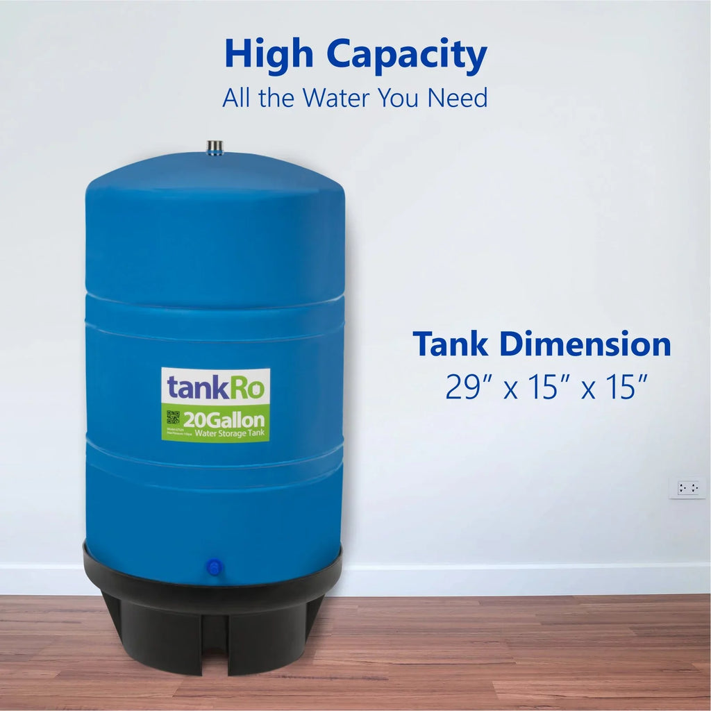 RO Reservoir Osmosis 20.0 TankRO – Tank Water Gallon Storage Reverse Large Tank Expansion