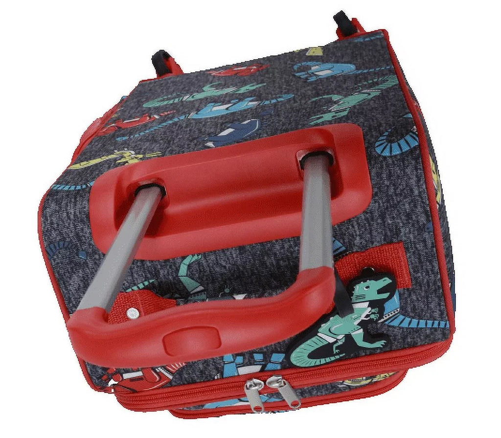 CUBE DINO CRCKT SOFTSIDE PACKING 3 TAG WITH AND LET'S SOAR PC LUGGAGE