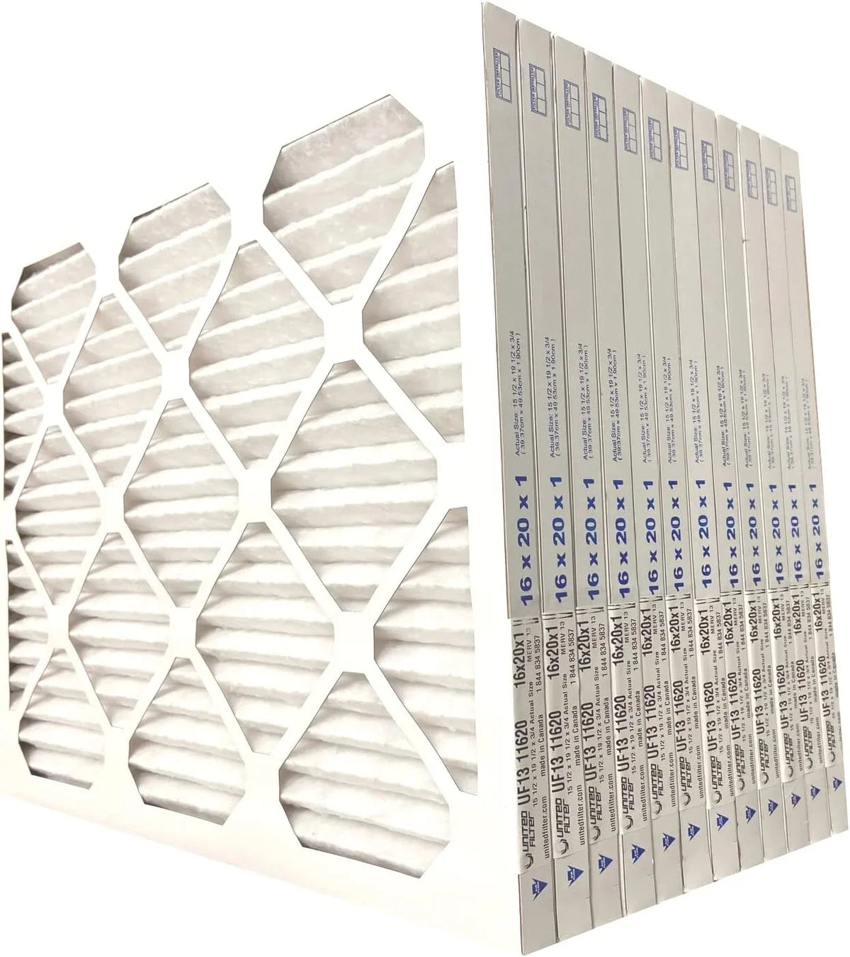 16x20x1 Filters 12) Home MERV Air Purify Smoke 13 - Office Filters Removes - - of Bacteria (Case Filters Furnace & & Filter Air Air, HVAC Mold, Replacement for United Pollen,