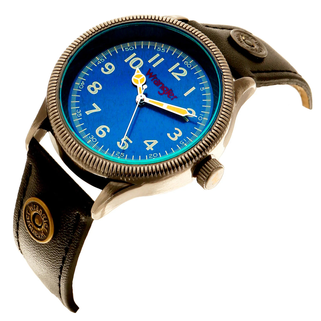 Blue 40mm Dial, Wrangler Watch Strap