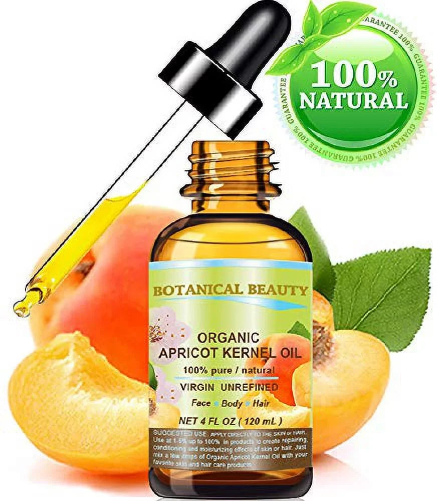 Apricot Ecz. % Fl. 120 Virgin Cracked Organic Cold Face, Hands, Pressed Oil Hair, 4 Rosacea, Unrefined Body, And Carrier For 100 Oil Natural Oz.- Ml Dry Kernel Pure Australian Nail Care. Lip Skin,