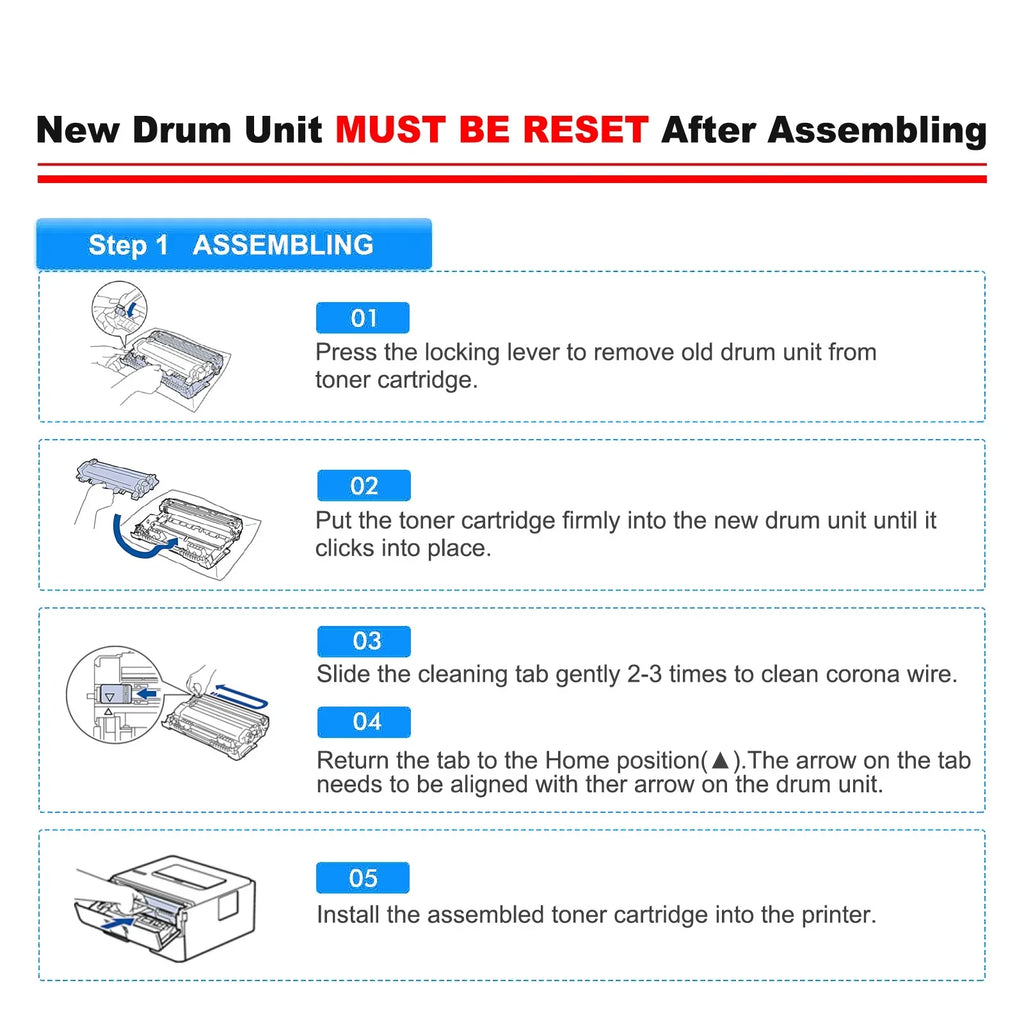 TN730 HL-L2350DW Drum and Toner TN-760 (2x DR-730 Cartridge DR730 Unit Brother MFC-L2710DW Drum Printer Compatible for ) Toner, Set Unit TN760 MFC-L2690DW DCP-L2550DW 1x