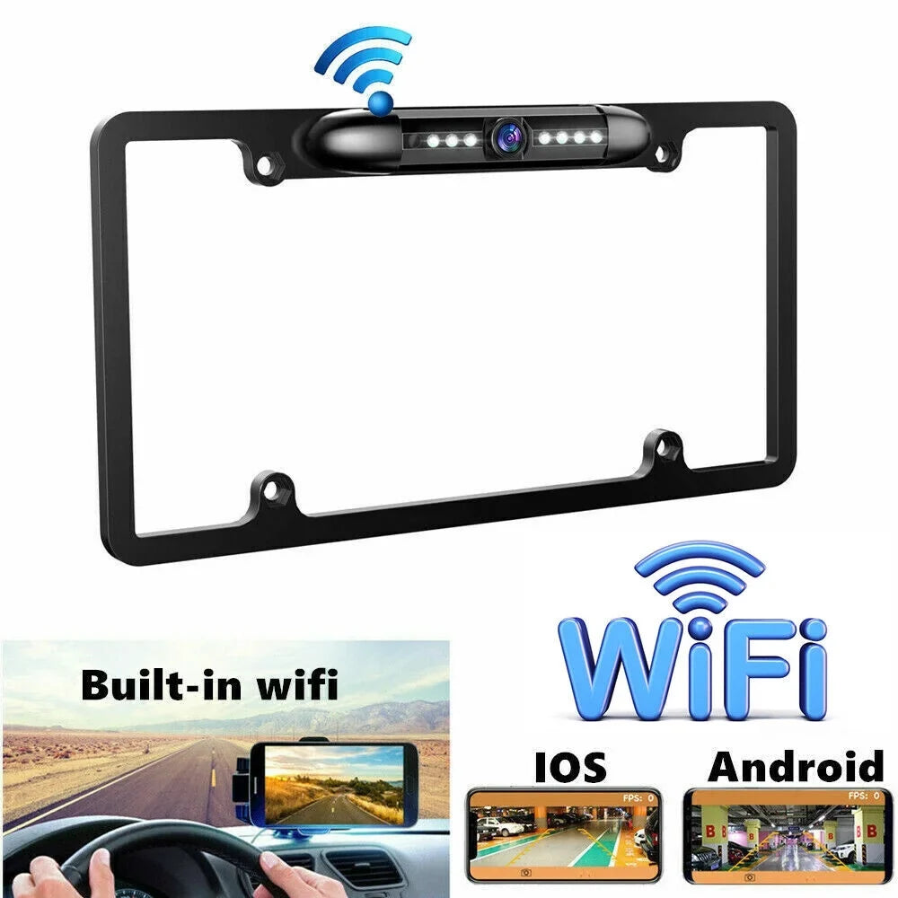 '- Cam Wired Cars Angle for - Waterproof View KingFurt Night American Universal IP68 Backup - Vision Viewing Camera Rear 170°