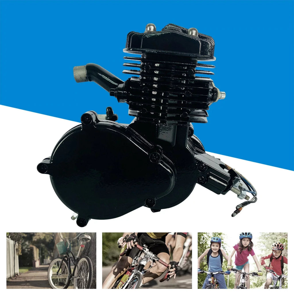 Petrol Motor 80CC Engine Single for 2.94KW 2-Stroke Start Motorized Bike Bicycle 6500r/min Cylinder Pull Engine Air-cooled Gas
