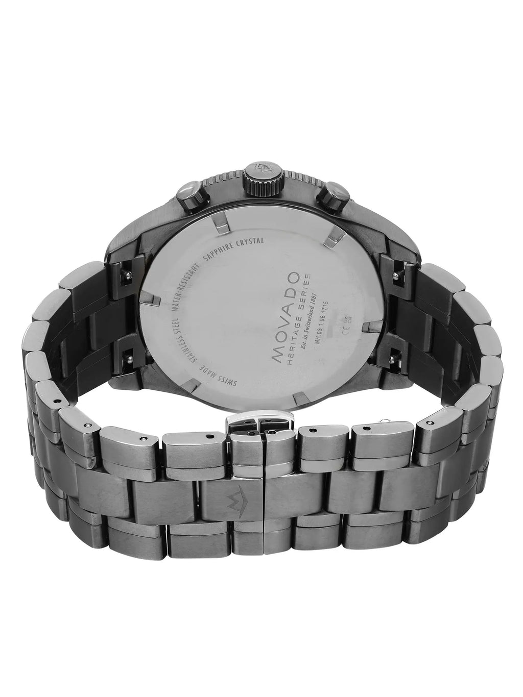 Movado Pre-owned 42mm (Good) Chronograph Men Steel Quartz Watch Heritage 3650102