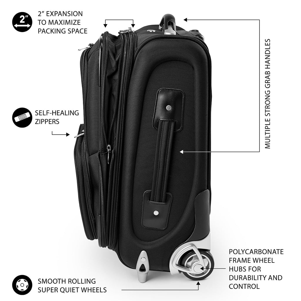 Suitcase Carry-On Rolling State 21" MOJO Florida Softside Seminoles