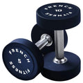 Urethane Round 5-50 lbs Dumbbell (New) French Fitness Style Set, Pro
