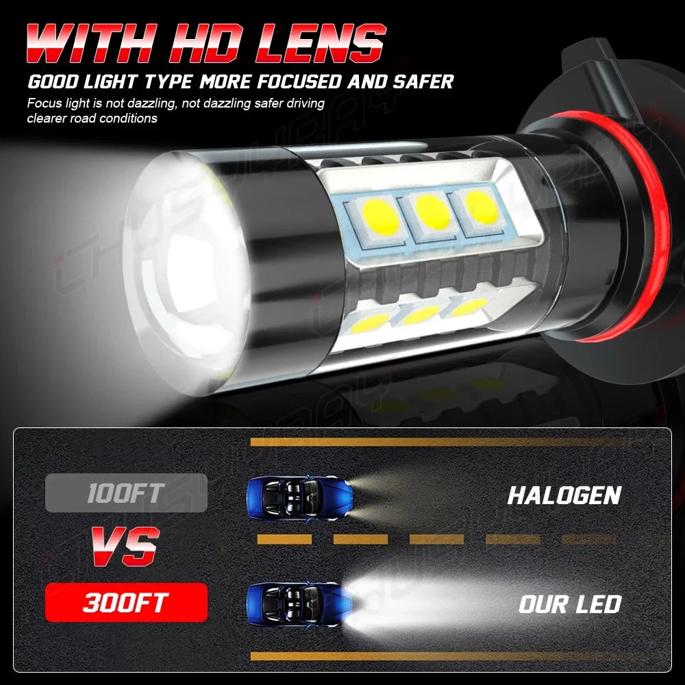 6pcs Beam High&Low 9005 HID LED Kit Bulbs Light D4S 2007-12 Lexus For Fog Headlight 9145 ES350 +