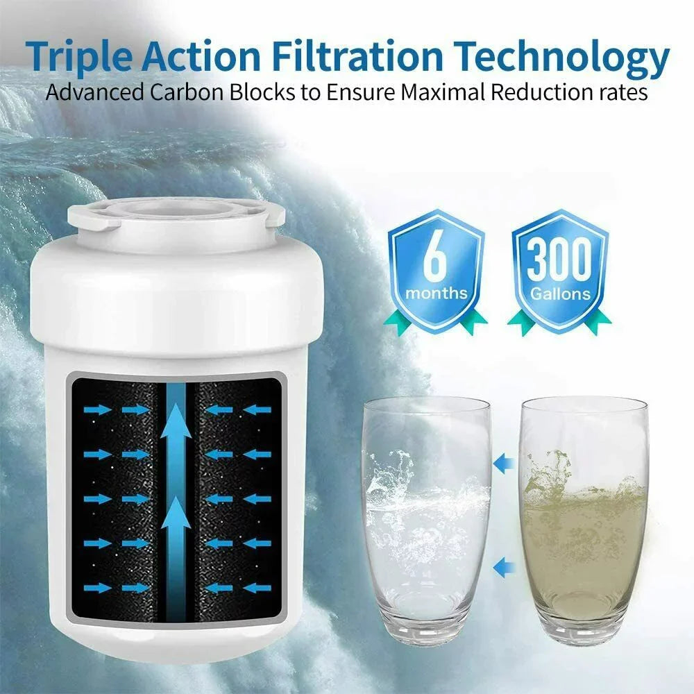 Water 6 MWFP, GWFA SmartWater Filter MWFINT, MWFA,GWF, Replacement Filter Fridge Water MWF, for with ,Compatible PCS Refrigerator MWF