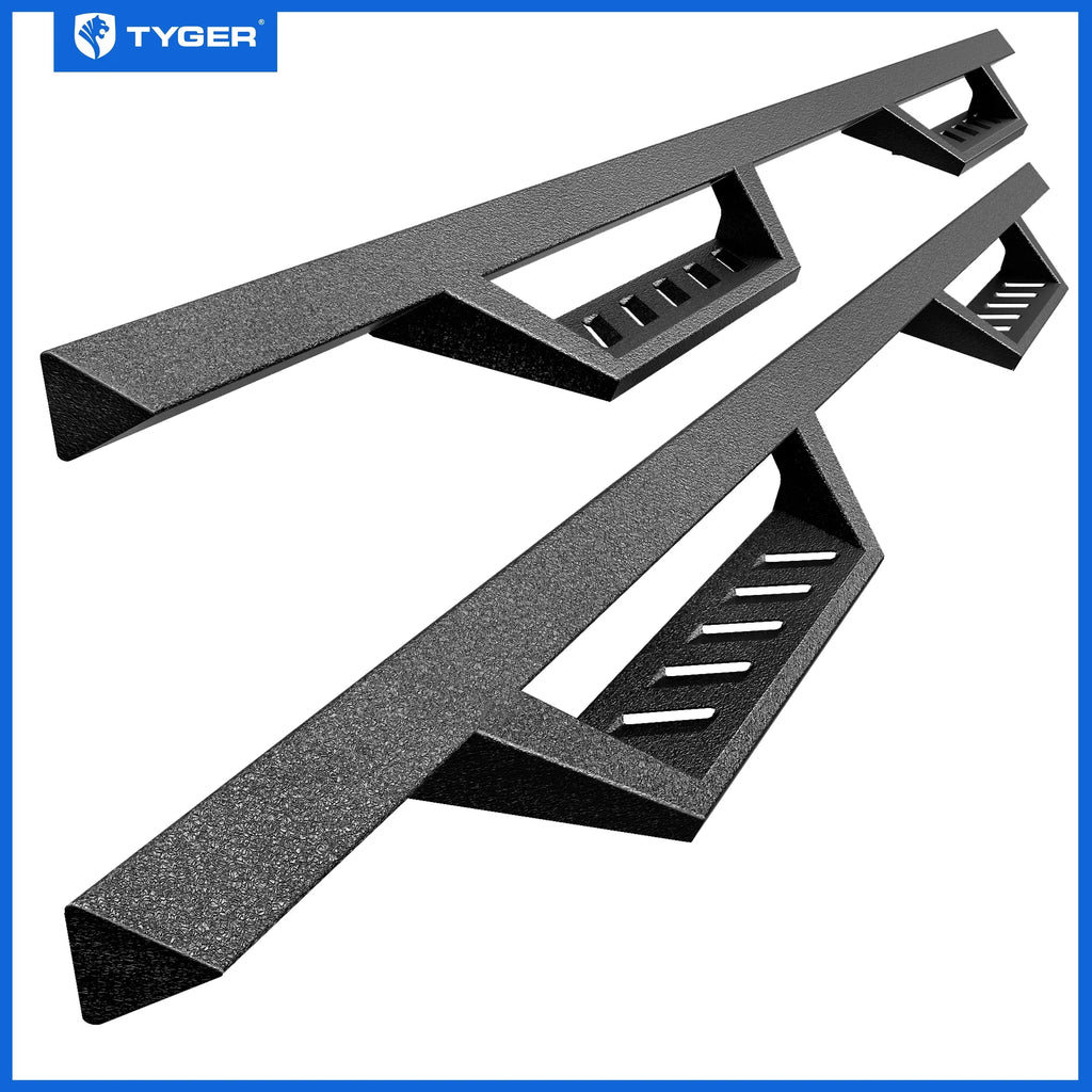 Cab Nerf Rail Crew | 3500; 2010-2024 Bars Ram 2019-2024 TG-LX3D82348 Classic Step Side | Step 2009-2018 Tyger Dodge 1500; 2500 with Board LanderX | Drop Auto Compatible Running