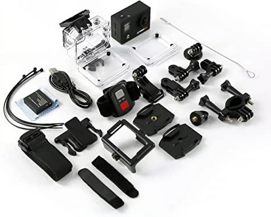 4K HD Sport Digital Video UHD Mini Wi-Fi SereneLife Ultra Pro - Kit Camcorder Action Camera 1080p