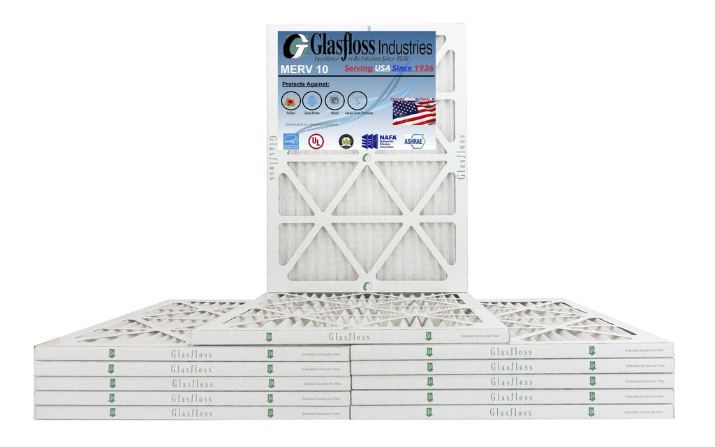 '- - in Air x USA Size: -Qty:12 Glasfloss 22x36x1 (Actual 35.5x7/8 21.5 - Made Furnace 10 MERV inch) Filter