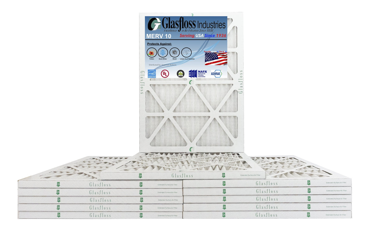 '- - in Air x USA Size: -Qty:12 Glasfloss 22x36x1 (Actual 35.5x7/8 21.5 - Made Furnace 10 MERV inch) Filter