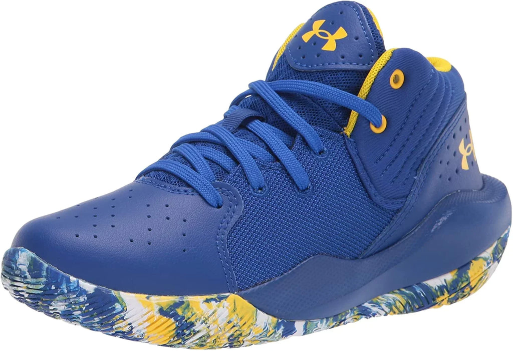 Unisex-Child Years 12 21 Kid Armour 4-8 Under Little Royal Little Shoe Jet 400/White Basketball Kid Pre-School