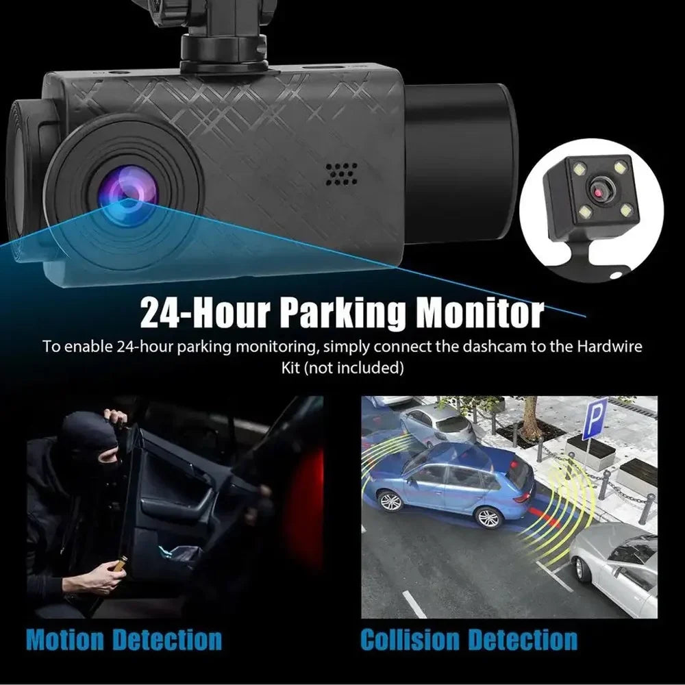 Car Clear Camcorder, Rearview Dash Camera, Camera Multi-Language Video Apexeon Recorder Car Recording Car Mirror,