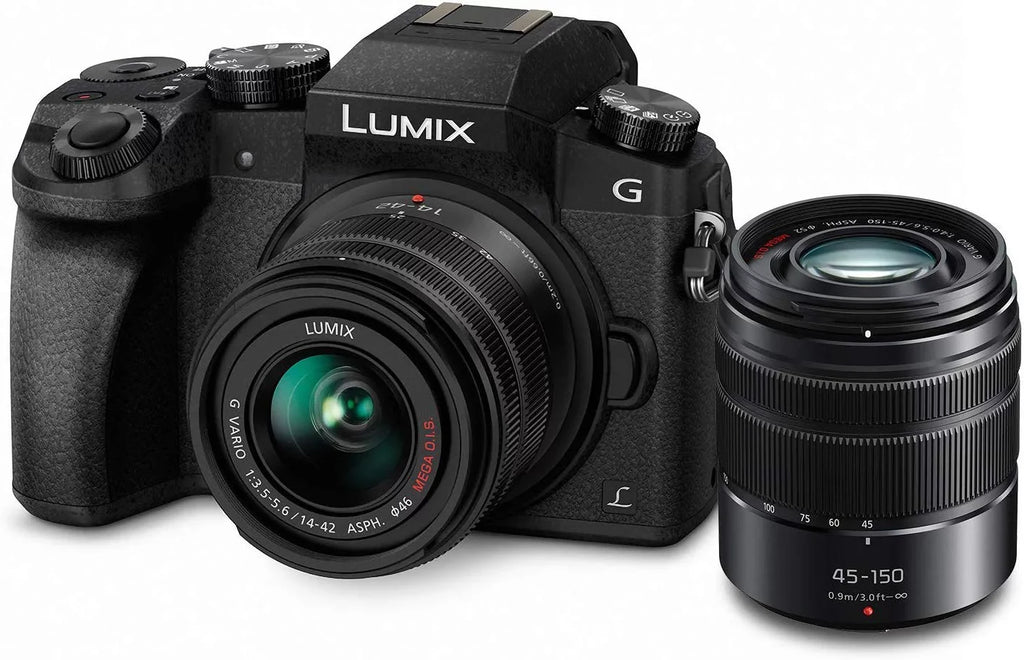 G7 PANASONIC 4K Dual Mirrorless DMC-G7WK Bundle LUMIX Lens Digital Camera