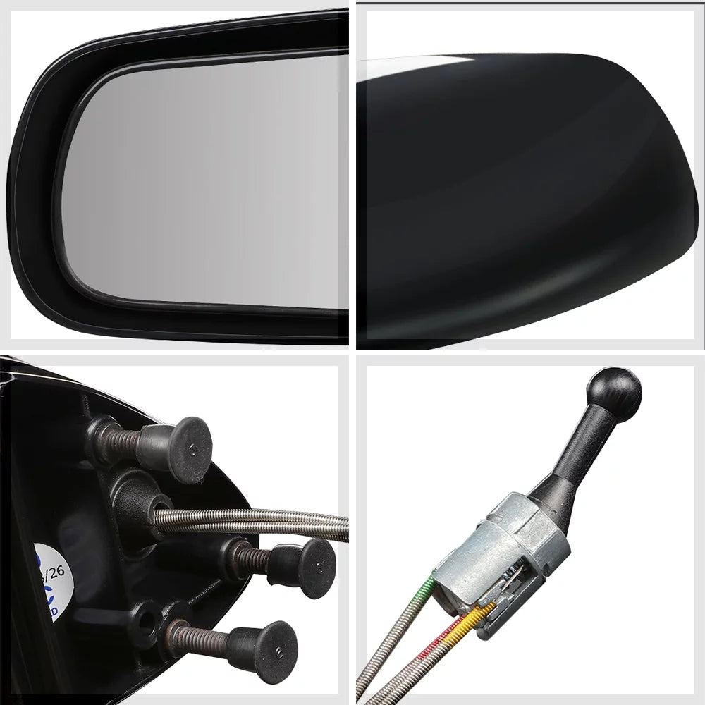 92 Operated 90 Door to Mirror 89 Manual Driver Cavalier/Sunbird 93 For Left 1988 Car View Side 1994 Rear 91 Espejos