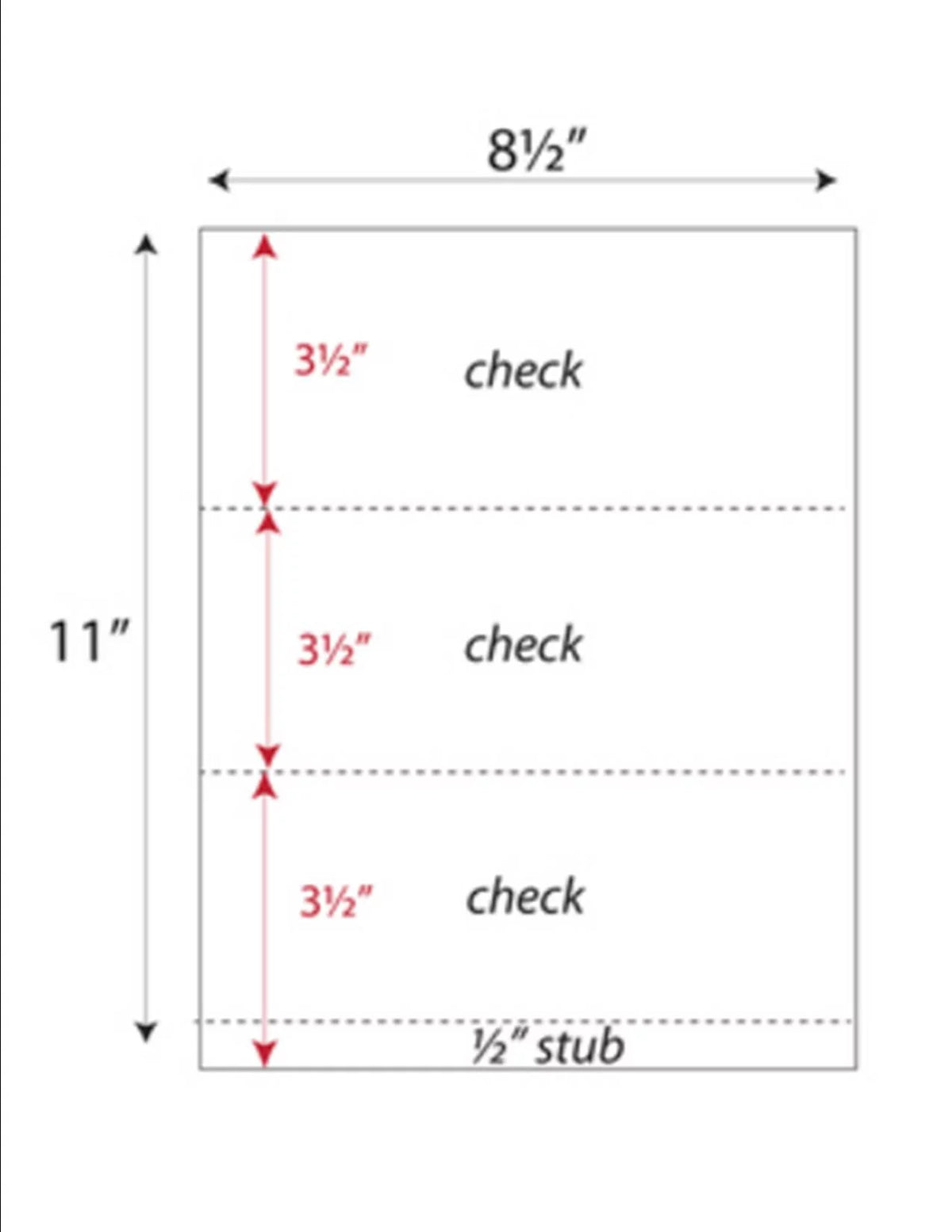 PACK 12 High-Security OF SHEETS x Zapco Microperfed 3-Up Check Complex 100 Pattern, with 11", Security Background - Checks, Features 8-1/2" w Paper, Organic