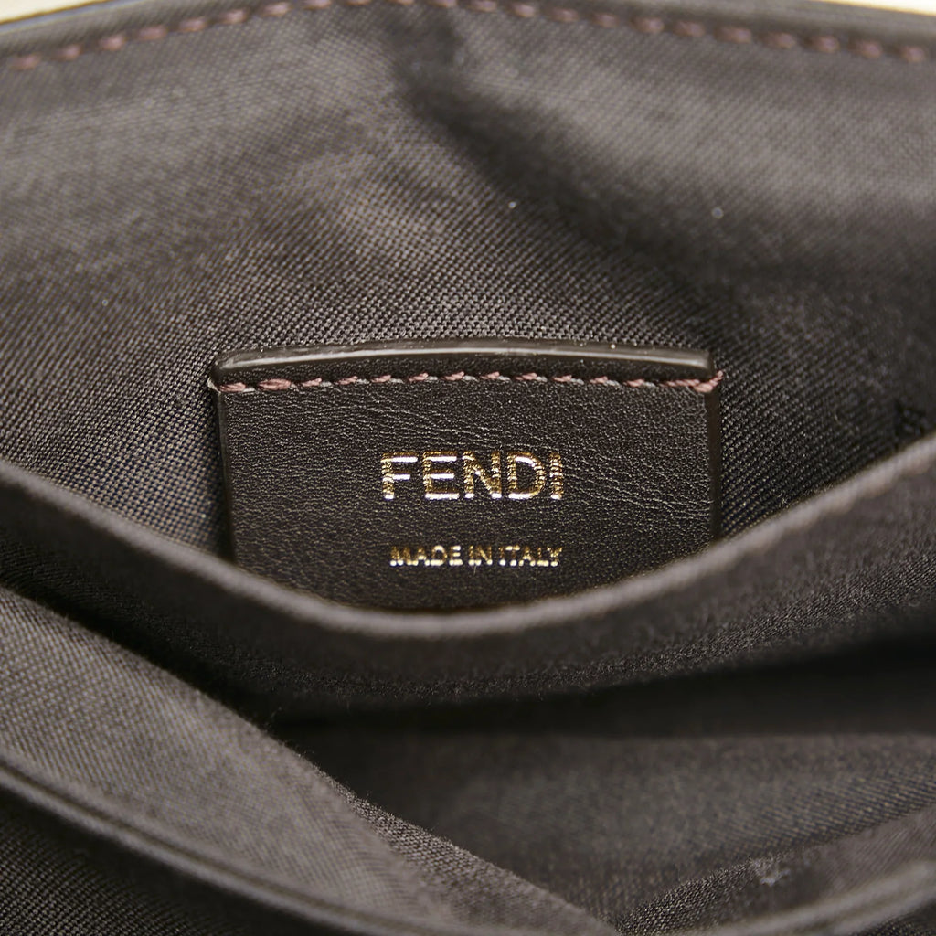 Calf Unisex Leather Authenticated Pre-Owned Crossbody Bag ID Small Fendi (Good)