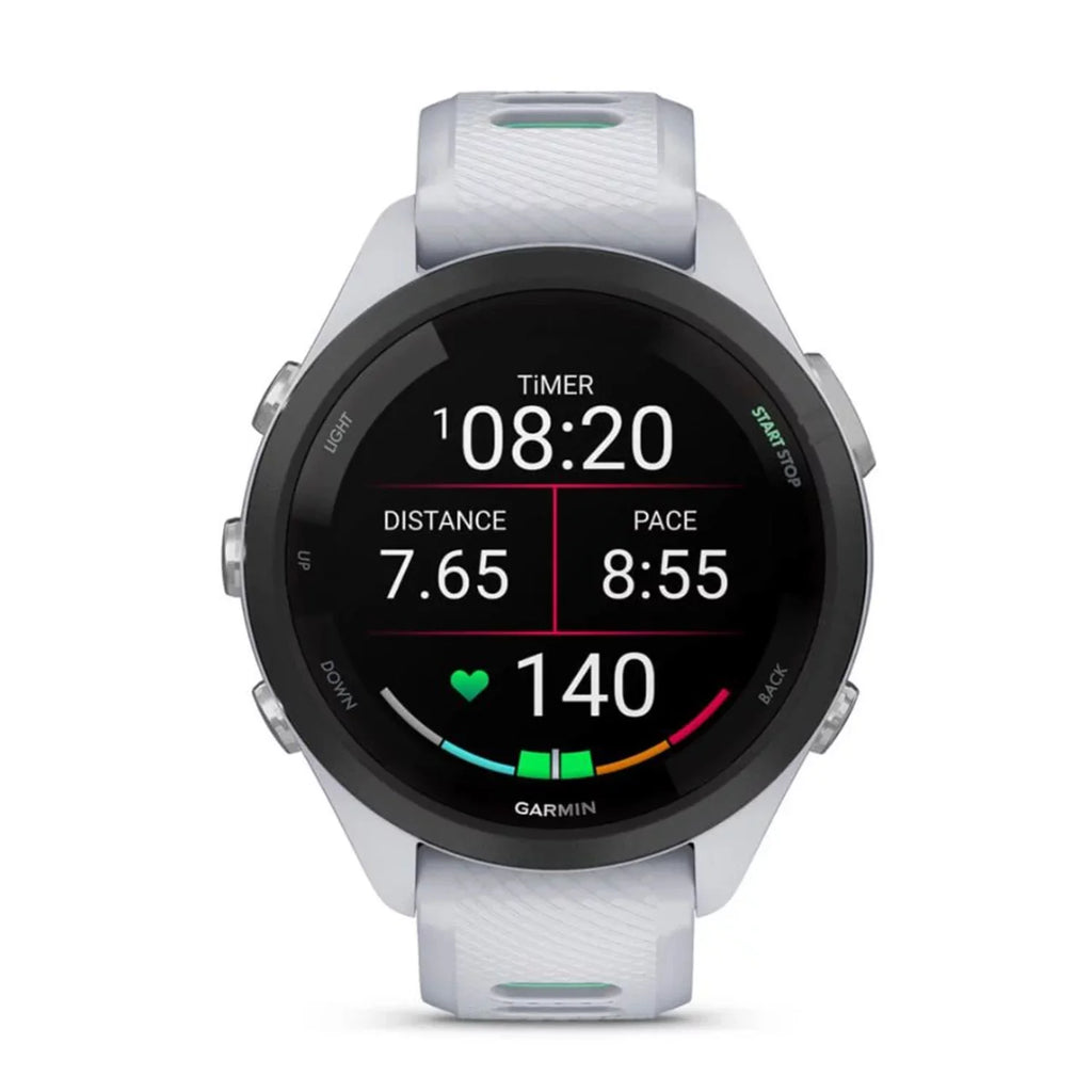 (White) with Kit, Adapter, Extended Cleaning Charging Garmin Protection Cable and 265S and USB-C 6Ave Bundle Smartwatch Forerunner