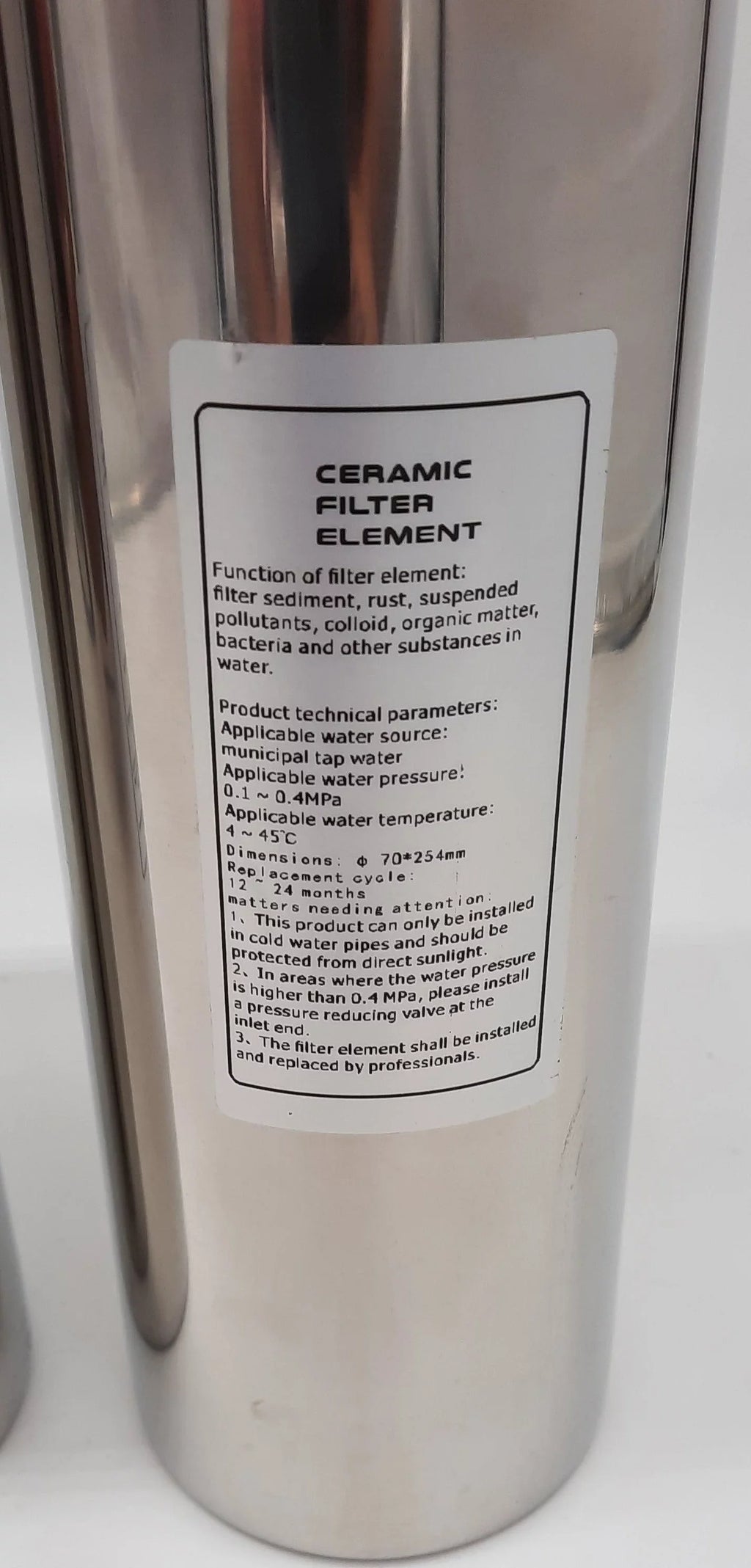 Water Marine stainless Potable Ultra steel stages 3 filtration system