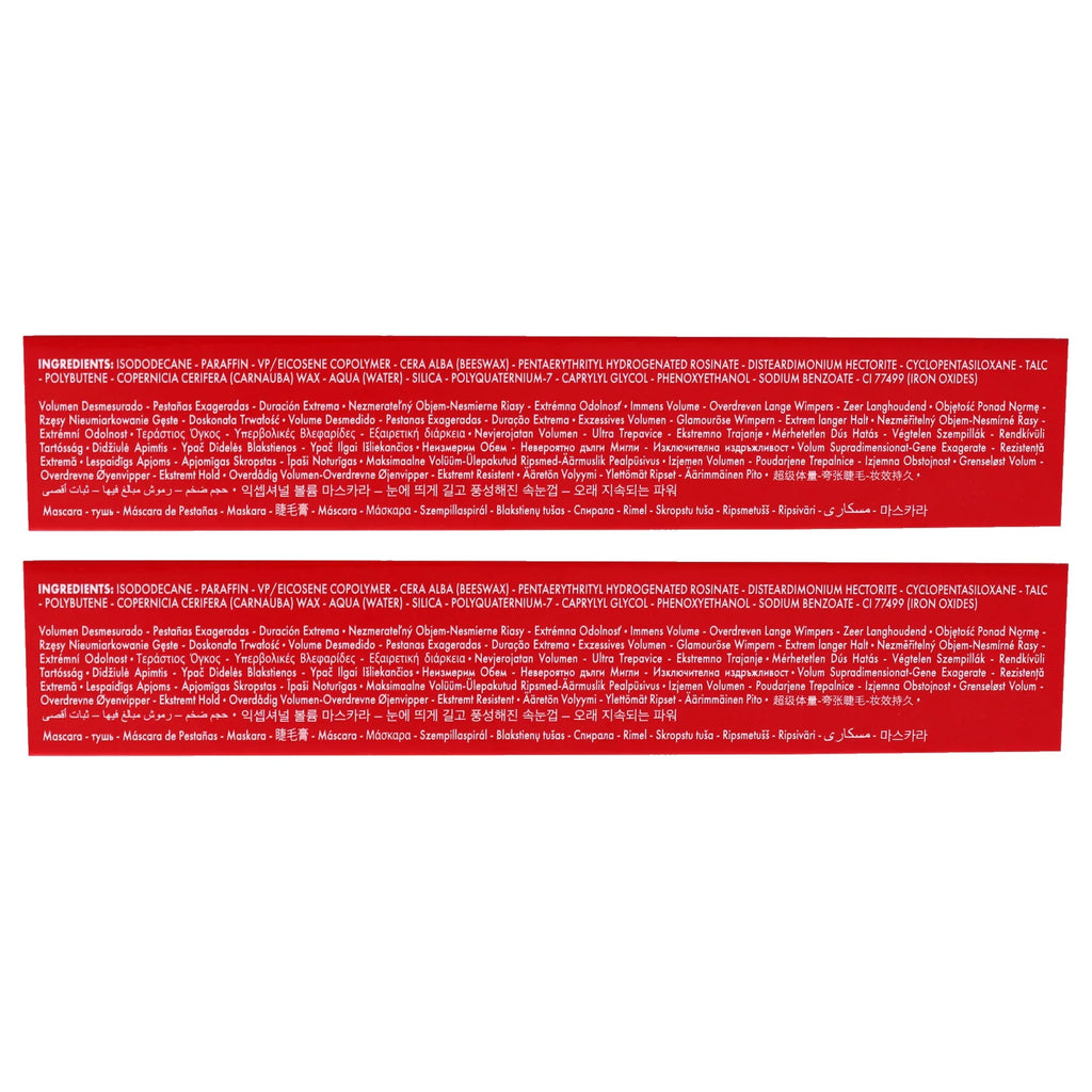 Mascara Extra Pupa of - 001 - oz Waterproof Vamp! 0.30 Milano Mascara Pack 2 -