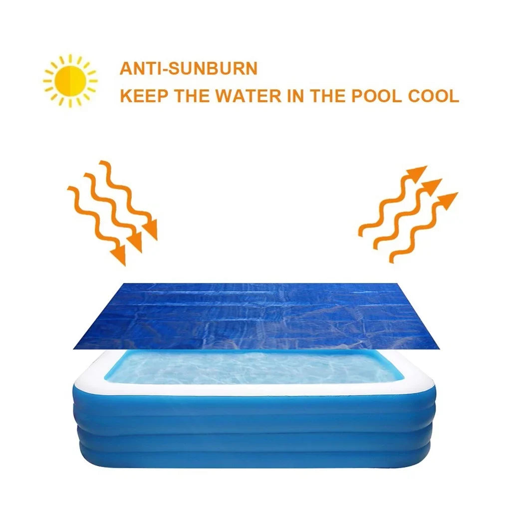 Swimming for Pools Outdoor Family Paddling Rectangle Pool ZiSUGP Cover Garden