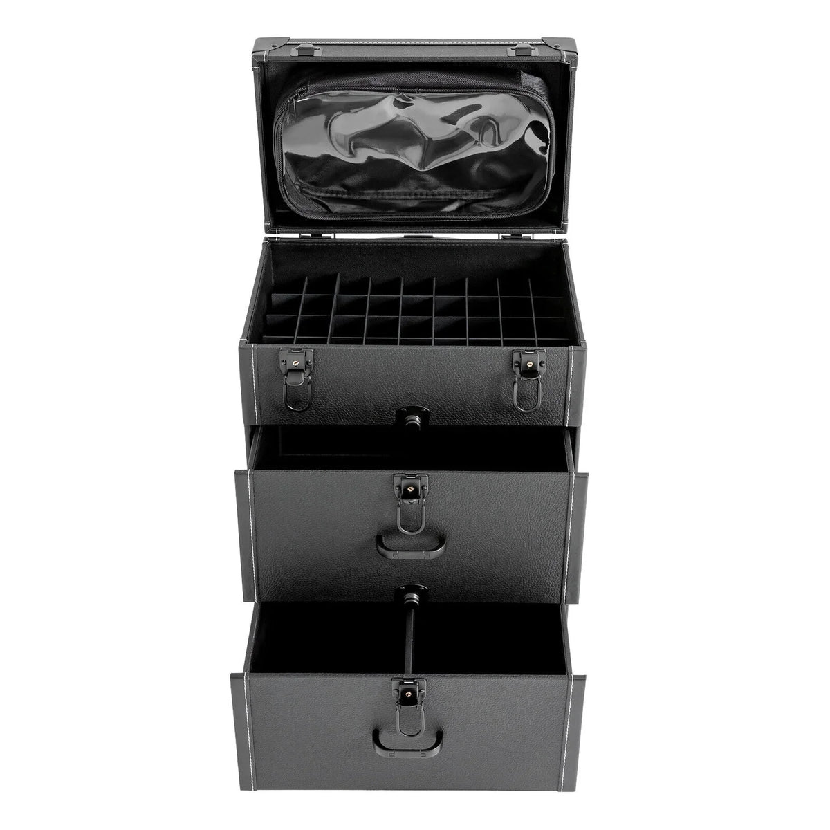 Polish Nail Makeup Trolley Miumaeov Rolling Cosmetic Train Organizer Storage Luggage Case Box Professional