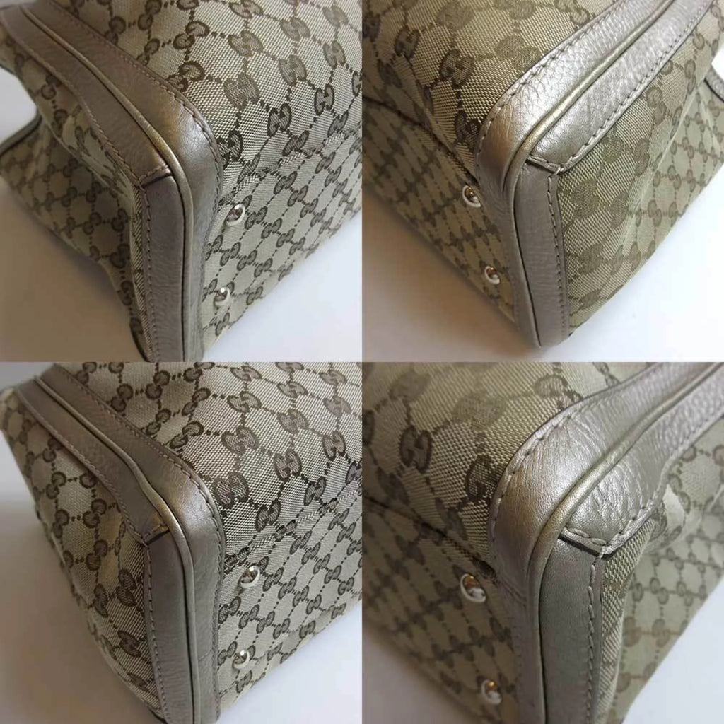 (Good) tote bamboo GG shoulder 269945 Pre-Owned Vera canvas Gucci GUCCI bag