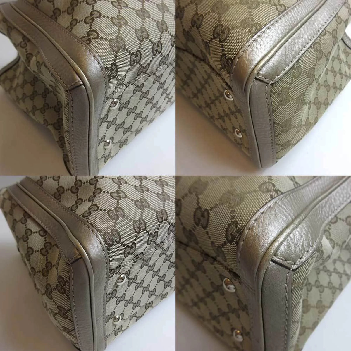 (Good) tote bamboo GG shoulder 269945 Pre-Owned Vera canvas Gucci GUCCI bag