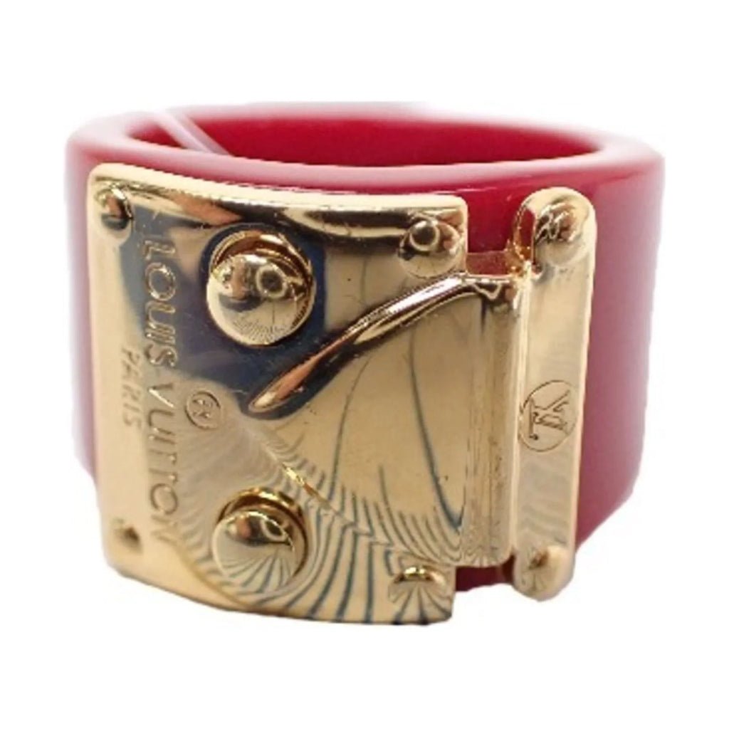 VUITTON GP Vuitton Plastic Pre-Owned LOUIS size LV Red Ring x (Good) Louis L
