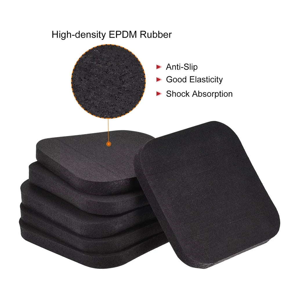 Pack Mat Mat-3.9"x3.9" Treadmill Uxcell Sound Exercise Equipment Floor 6 Reduction, Protection for