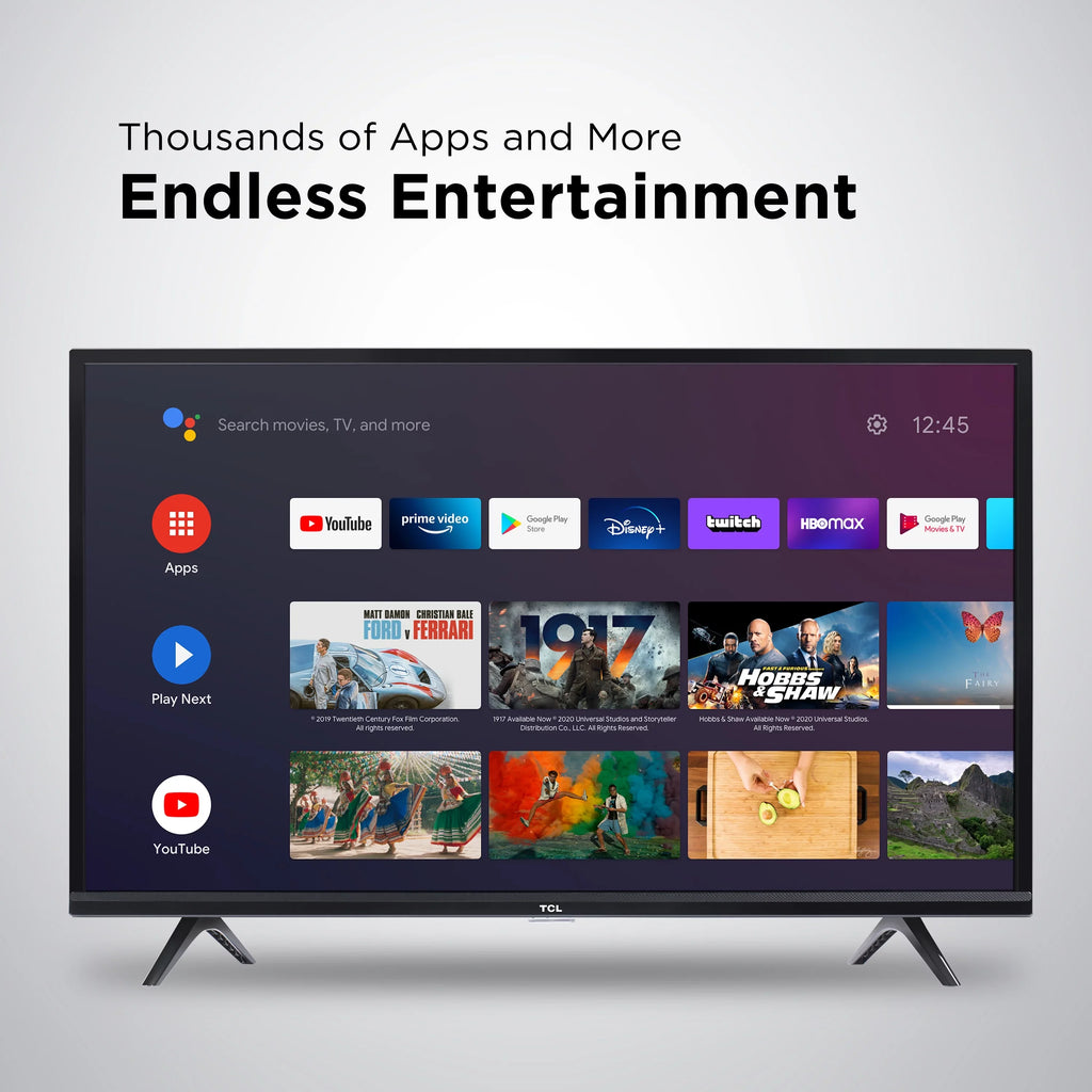 (1080p) 40" FHD TCL Android Class LED (Refurbished) 3-Series Restored 40S334 TV Smart